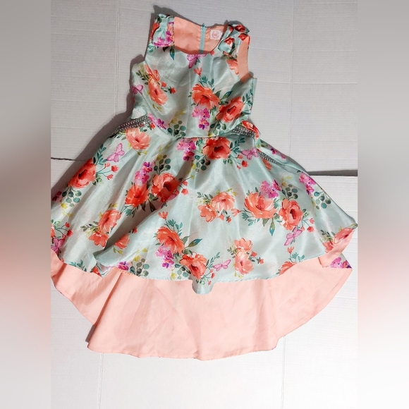 Wonder Nation Girls Special Occasions Dress Wedding Easter Spring Sz 10 High Low - Picture 2 of 9